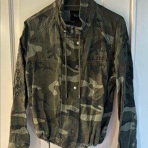 Rails Camouflage Utility Jacket Tennessee Jungle Camo Zip Up Twill Jacket